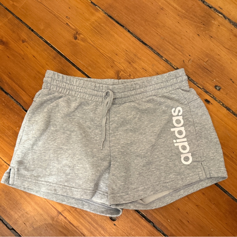 Adidas Heather Gray Athletic Shorts